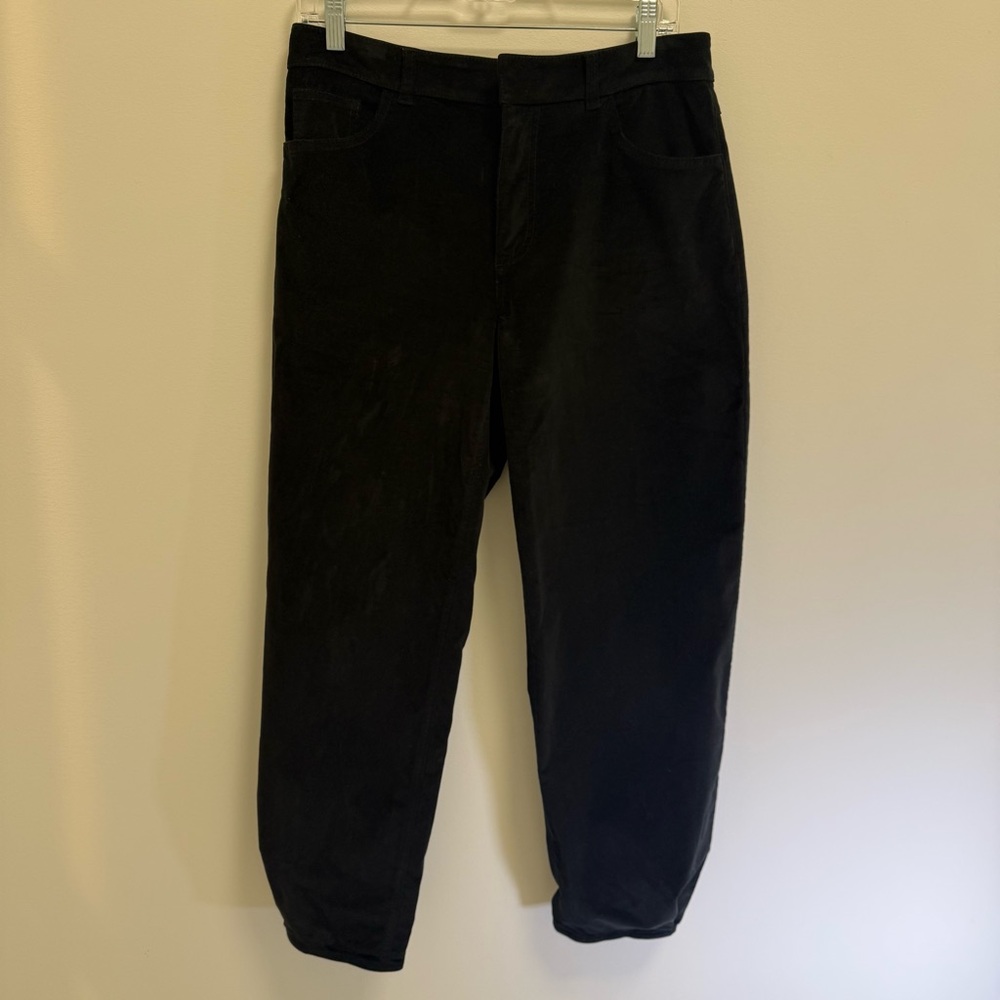 Tibi Women's Black Corduroy Pants